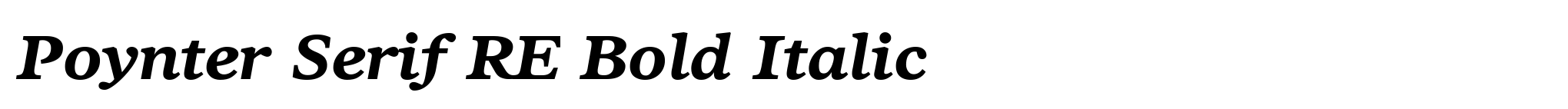 Poynter Serif RE Bold Italic image